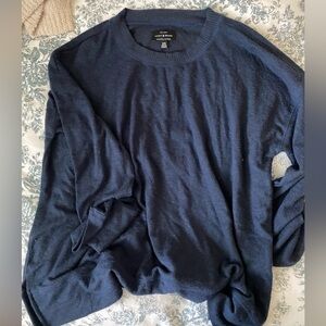Lucky Brand Deep Blue Knit Top